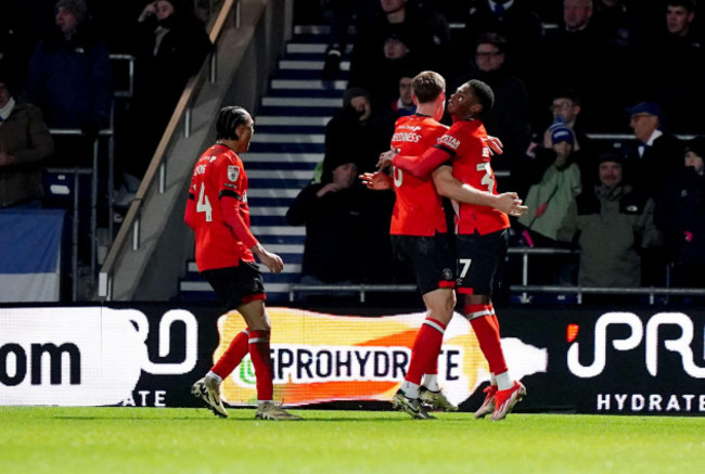 luton-towns-mark-mcguinness-celebrates-scoring-their-sides-first-goal-of-the-game-during-the-sky-bet-championship-match-at-the-matrade-loftus-road-stadium-london-picture-date-monday-january-6-20