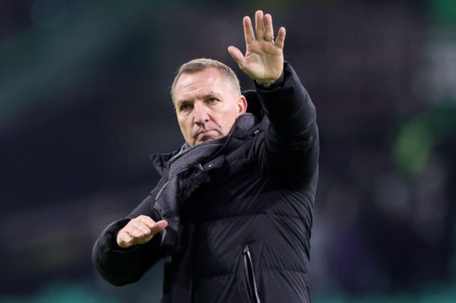 celtic-manager-brendan-rodgers-after-the-william-hill-premiership-match-at-celtic-park-glasgow-picture-date-wednesday-january-8-2025