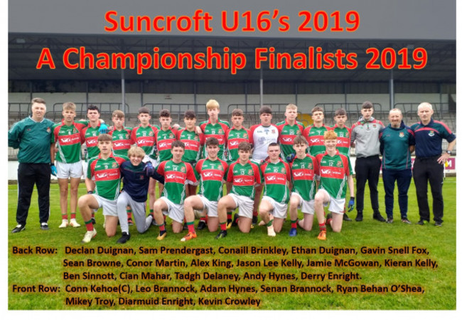 U16 Team A Champ Finalists 2019