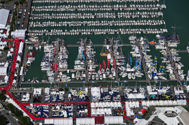 la-rochelle-les-minimes-harbour-central-western-france-grand-pavois-la-rochelle-boat-show-2023-aerial-view