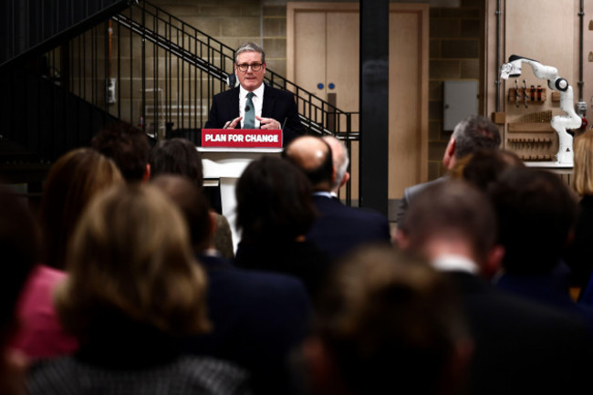 prime-minister-sir-keir-starmer-speaking-at-university-college-london-ucl-east-in-east-london-as-he-unveils-his-governments-ai-opportunity-action-plan-as-he-seeks-to-make-britain-a-world-leader-in