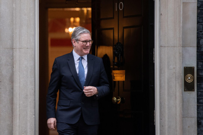 london-england-uk-15th-jan-2025-british-prime-minister-sir-keir-starmer-is-seen-outside-10-downing-street-ahead-of-a-meeting-with-malaysian-prime-minister-anwar-ibrahim-credit-image-tho