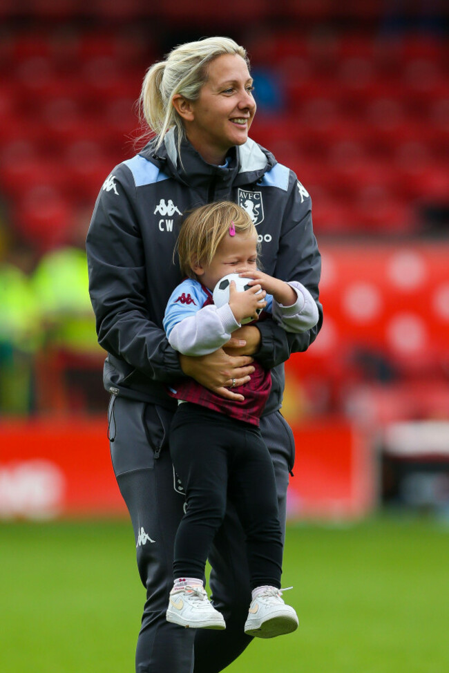 aston-villas-manager-carla-ward-during-the-fa-womens-super-league-match-at-the-banks-stadium-walsall-picture-date-saturday-september-4-2021