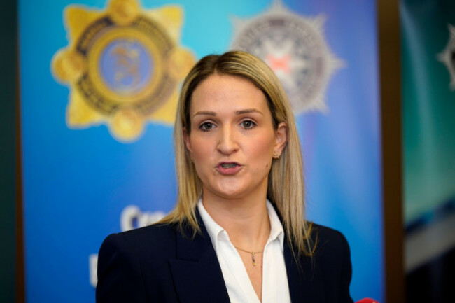 minister-for-justice-helen-mcentee-during-the-2024-cross-border-police-conference-on-organised-serious-crime-at-the-farnham-estate-cavan-co-cavan-picture-date-wednesday-february-28-2024