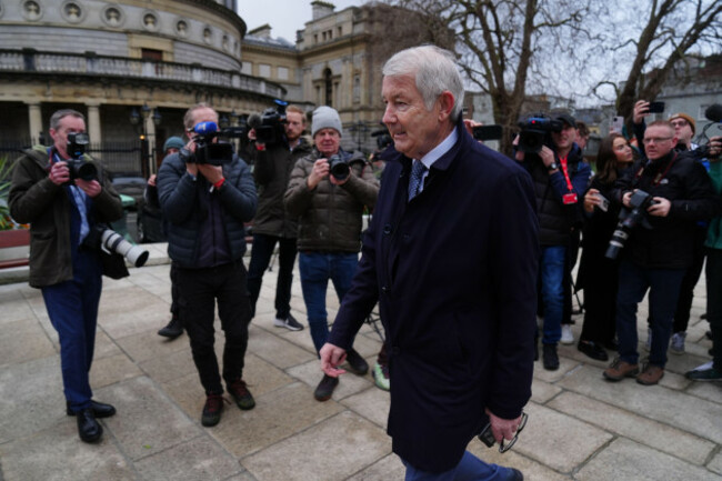 independent-td-michael-lowry-arrives-at-leinster-house-dublin-where-the-dail-is-set-to-resume-and-vote-on-the-nomination-of-micheal-martin-as-taoiseach-picture-date-wednesday-january-22-2025