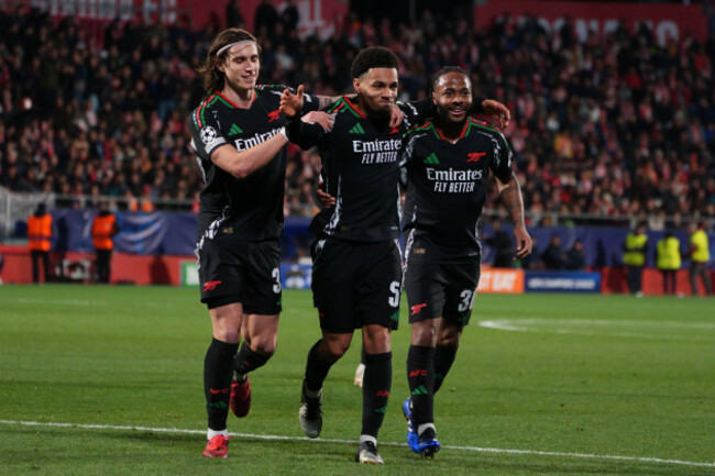 29th-january-2025-estadi-montilivi-girona-spain-uefa-champions-league-football-girona-versus-arsenal-nwaneri-celebration-after-scoring-for-1-2-in-the-42nd-minute