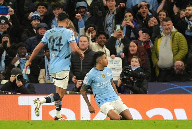 manchester-citys-savinho-right-celebrates-scoring-their-sides-third-goal-of-the-game-during-the-uefa-champions-league-league-stage-match-at-the-etihad-stadium-manchester-picture-date-wednesday