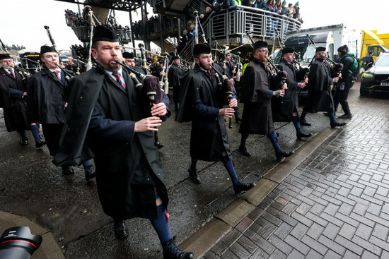 a-view-of-the-bagpipe-band-as-the-players-arrive