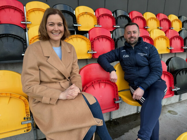 3. R&eacute;iteoir presenter Grainne McElwain and David Gough