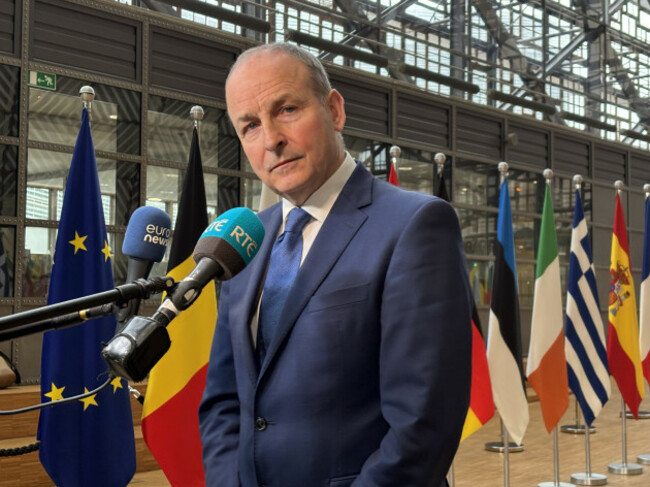Micheál Martin today in Brussels