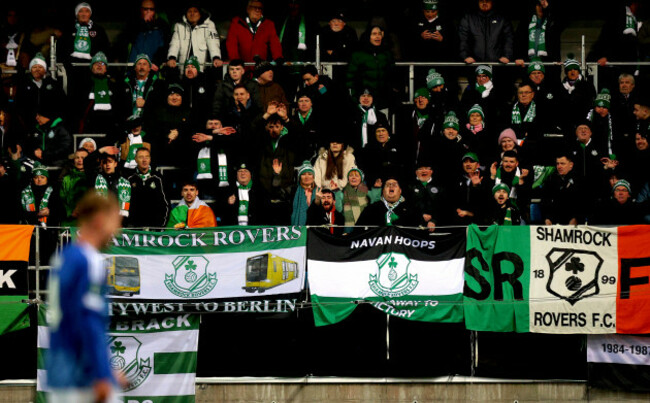 rovers-fans-celebrate-valdemar-lundbeinst-sent-off