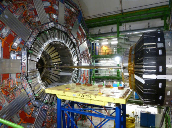 a-view-of-part-of-the-cms-detector-at-the-large-hadron-collider-at-the-european-organization-for-nuclear-research-known-as-cern-in-meyrin-switzerland-140413