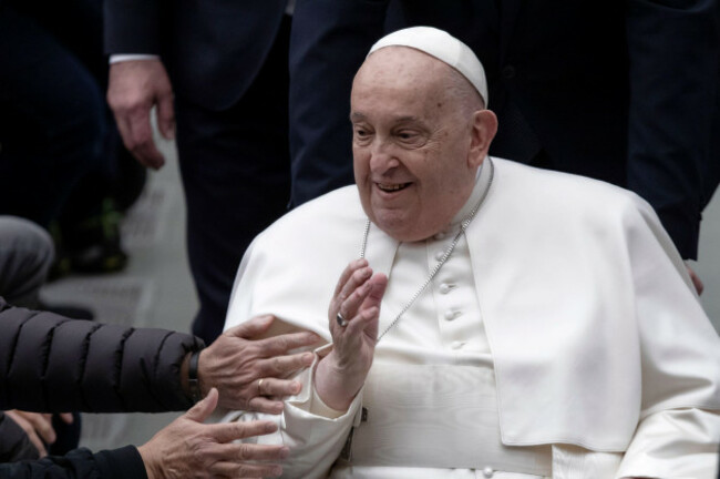 vatican-city-vatican-25-february-2025-pope-francis-during-his-weekly-general-audience-in-the-paul-vi-hall-at-the-vatican-maria-grazia-picciarellaalamy-live-news