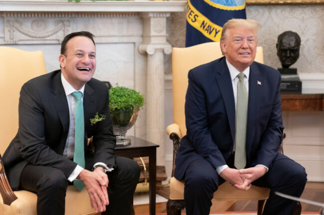 washington-united-states-of-america-12th-mar-2020-washington-united-states-of-america-12-march-2020-u-s-president-donald-trump-and-irish-prime-minister-leo-varadkar-meet-for-the-annual-st-patr