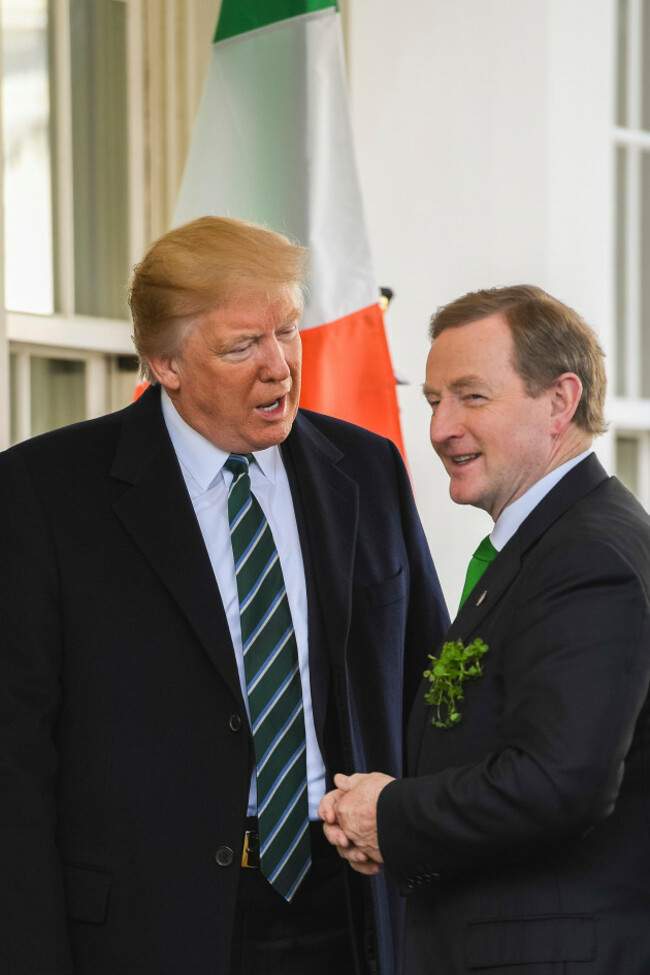 u-s-president-donald-trump-welcomes-irish-prime-minister-enda-kenny-the-taoiseach-of-ireland-to-the-white-house-march-16-2017-in-washington-d-c-kenny-is-in-washington-for-the-annual-st-patricks