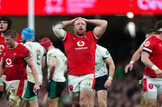wales-henry-thomas-dejected-after-giving-away-a-penalty-during-the-guinness-mens-six-nations-match-at-the-principality-stadium-cardiff-picture-date-saturday-february-22-2025