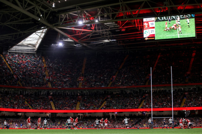 a-view-of-the-action-at-the-principality-stadium-during-the-game