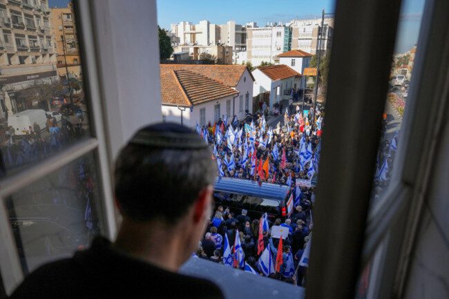 mourners-attend-the-funeral-procession-of-slain-hostages-shiri-bibas-and-her-two-children-ariel-and-kfir-in-rishon-lezion-israel-wednesday-feb-26-2025-the-mother-and-her-two-children-were-abdu
