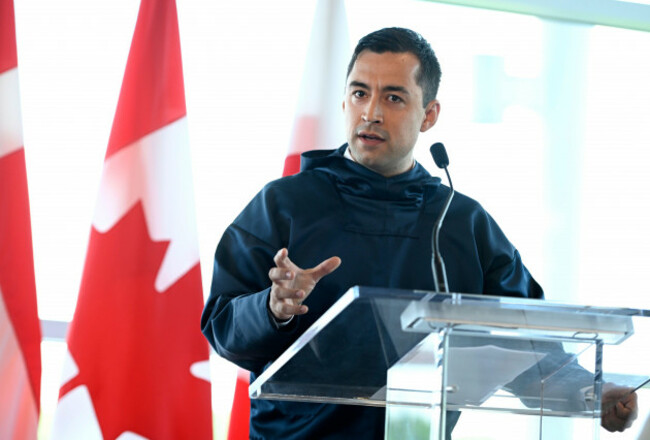 greenland-prime-minister-mute-bourup-egede-speak-before-a-signing-ceremony-that-will-establish-a-land-border-between-canada-and-denmark-on-hans-island-an-arctic-island-between-nunavut-and-greenland