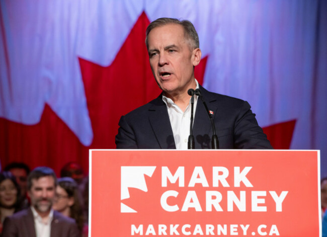 montreal-canada-06th-mar-2025-liberal-party-of-canada-leadership-candidate-mark-carney-addresses-supporters-in-montreal-on-thursday-march-6-2025-the-canadian-presspeter-mccabe-credit-the-canad