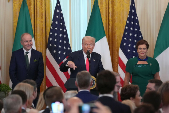 taoiseach-micheal-martin-and-us-president-donald-trump-during-the-st-patricks-day-reception-and-shamrock-ceremony-in-the-the-east-room-of-the-white-house-in-washington-dc-as-part-of-his-week-long-v