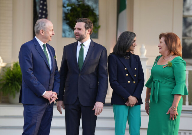 taoiseach-micheal-martin-and-his-wife-mary-meeting-us-vice-president-jd-vance-and-wife-usha-at-the-official-residence-of-the-us-vice-president-in-washington-dc-as-part-of-his-week-long-visit-to-the-u