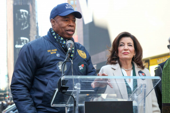 governor-kathy-hochul-and-mayor-eric-adams-join-business-labor-and-community-leaders-for-the-launch-of-the-we-love-nyc-campaign-in-times-square-new-york-usa-on-monday-20-credit-brazil-photo-pre