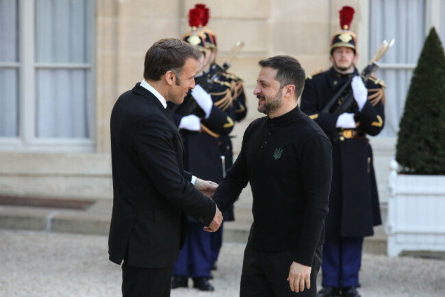 paris-france-on-26-march-2025-working-dinner-between-mr-volodymyr-zelensky-president-of-ukraine-and-mr-emmanuel-macron-president-of-france-credit-francois-loockalamy-live-news