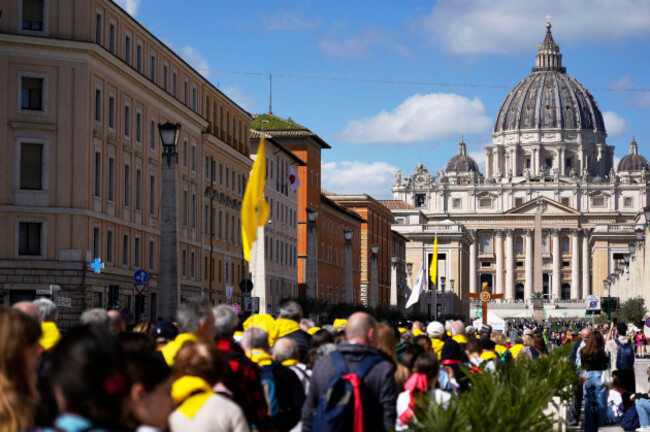 pilgrims-arrive-in-st-peters-square-wednesday-march-26-2025-for-their-jubilee-three-days-after-pope-francis-returned-to-the-vatican-from-the-hospital-where-he-was-treated-for-bilateral-pneumoni