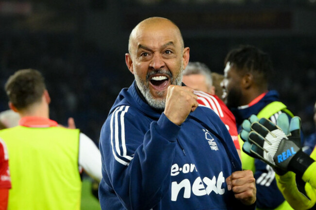nuno-espirito-santo-nottingham-forest-head-coach-celebrates-victory-during-the-emirates-fa-cup-quarter-final-match-between-brighton-and-hove-albion-and-nottingham-forest-at-the-american-express-commu