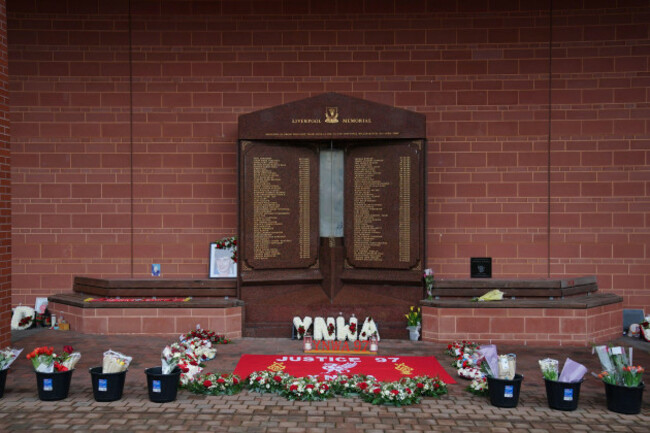 floral-tributes-are-left-by-the-hillsborough-memorial-at-anfield-liverpool-on-the-36th-anniversary-of-the-hillsborough-disaster-prime-minister-sir-keir-starmer-has-said-he-will-deliver-on-his-promi