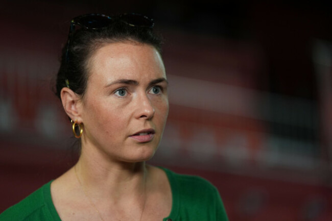 independent-candidate-saoirse-mchugh-speaking-to-the-media-as-counting-continues-at-tf-royal-theatre-in-castlebar-for-the-midlands-north-west-constituency-in-the-european-elections-picture-date-wedn