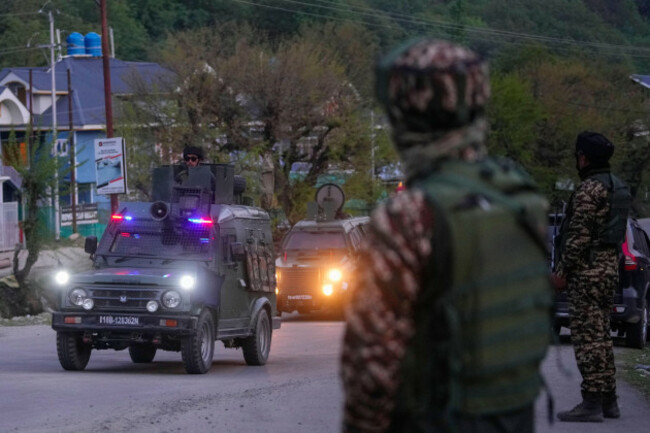 indian-security-officers-patrol-in-armored-vehicles-near-pahalgam-in-south-kashmir-after-assailants-indiscriminately-opened-fired-at-tourists-in-pahalgam-indian-controlled-kashmir-tuesday-april-22