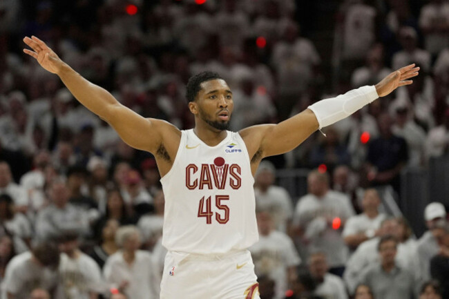 cleveland-cavaliers-guard-donovan-mitchell-45-gestures-in-the-second-half-in-game-2-of-an-nba-first-round-playoff-series-against-the-miami-heat-wednesday-april-23-2025-in-cleveland-ap-photosu