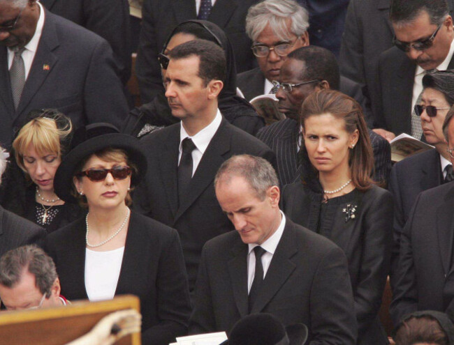 syrian-president-bashar-al-assad-and-his-wife-asma-suha-arafat-l-attend-the-funeral-of-pope-john-paul-ii-joining-more-than-two-million-mourners-including-royalty-and-political-power-brokers-on-st-p
