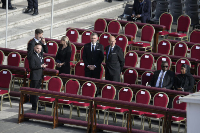 warsaw-poland-26th-apr-2025-delegations-arrive-for-the-funeral-of-pope-francis-at-the-vatican-in-rome-italy-on-26-april-2025-over-200-thousand-people-and-some-170-delegations-are-expected-in-r