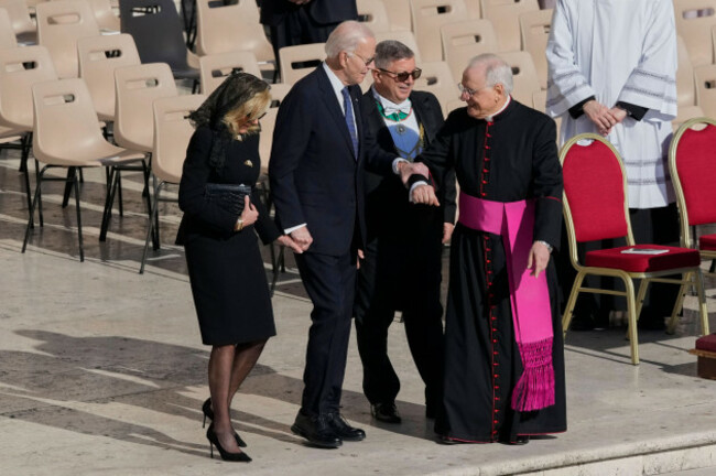 former-president-joe-biden-second-from-left-and-his-wife-jill-left-arrive-for-the-funeral-of-pope-francis-in-st-peters-square-at-the-vatican-saturday-april-26-2025-ap-photogregorio-borgia