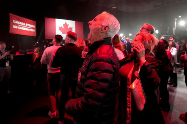 liberal-partys-supporters-cheer-on-results-at-the-party-election-night-headquarters-in-ottawa-monday-april-28-2025-nathan-denettethe-canadian-press-via-ap