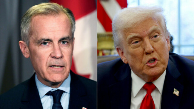 canada-28th-mar-2025-this-composite-image-shows-prime-minister-mark-carney-left-in-kitchener-ont-on-march-26-2025-and-president-donald-trump-right-in-washington-on-march-26-2025-uncertaint