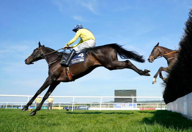 marine-nationale-ridden-by-sean-flanagan-on-their-way-to-winning-the-william-hill-champion-chase-on-day-one-of-the-punchestown-festival-at-punchestown-racecourse-county-kildare-ireland-picture-date
