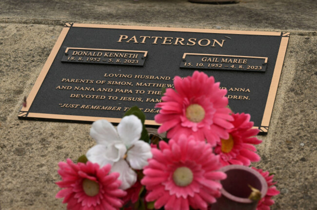 file-image-flowers-are-seen-placed-at-the-memorial-plaque-on-the-grave-site-for-don-and-gail-patterson-at-the-korumburra-general-cemetery-in-korumburra-victoria-monday-april-28-2025-erin-patter