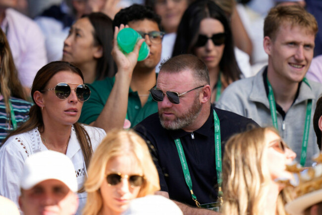 former-england-soccer-star-wayne-rooney-and-his-wife-colleen-watch-serbias-novak-djokovic-play-britains-cameron-norrie-in-a-mens-singles-semifinal-on-day-twelve-of-the-wimbledon-tennis-championship