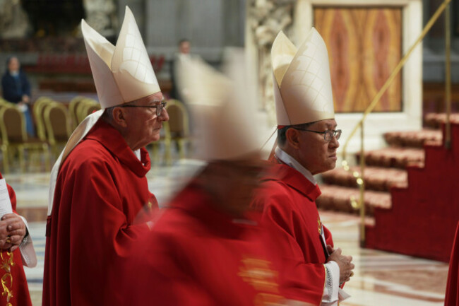 cardinal-luis-antonio-tagle-right-and-cardinal-pietro-parolin-attend-a-mass-on-the-fifth-of-nine-days-of-mourning-for-late-pope-francis-in-st-peters-basilica-at-the-vatican-wednesday-april-30