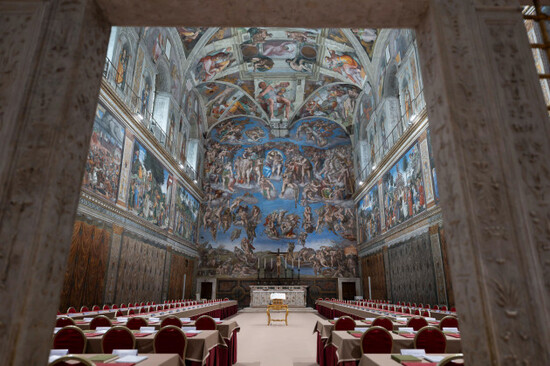 a-view-of-the-sistine-chapel-where-cardinals-gather-to-elect-the-new-pope-at-the-vatican-tuesday-may-6-2025-vatican-media-via-ap