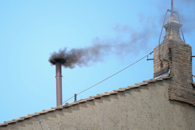 smoke-billows-from-the-chimney-of-the-sistine-chapel-during-the-conclave-to-elect-a-new-pope-at-the-vatican-thursday-may-8-2025-ap-photoandrew-medichini