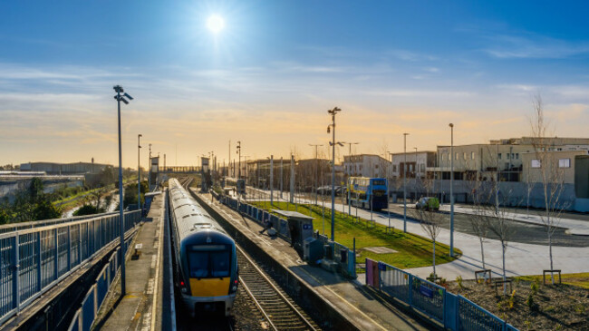 dublin-transportation-hub-for-tram-train-and-bus-in-broombridge-station-illustrates-lower-number-of-commuters-during-epidemics-covid-19-coronavirus