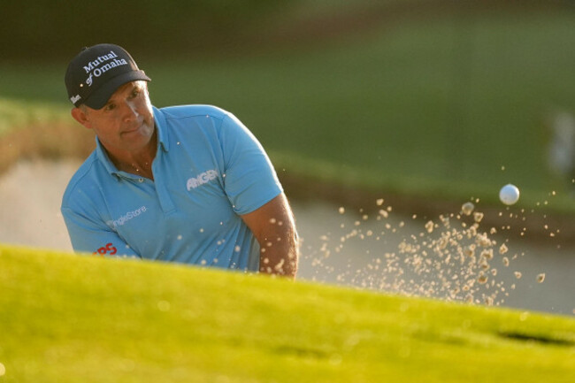 padraig-harrington-of-ireland-hits-from-the-bunker-on-the-first-hole-during-the-first-round-of-the-pga-championship-golf-tournament-at-the-quail-hollow-club-thursday-may-15-2025-in-charlotte-n