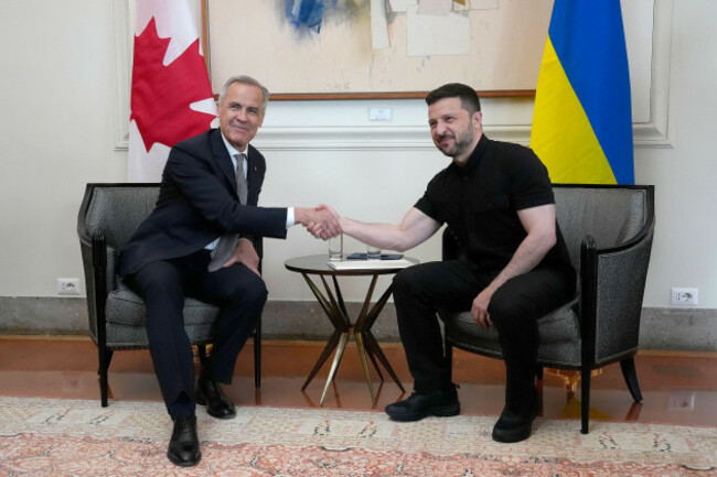 prime-minister-mark-carney-meets-with-ukrainian-president-volodymyr-zelenskyy-in-rome-saturday-may-17-2025-adrian-wyld-the-canadian-press-via-ap