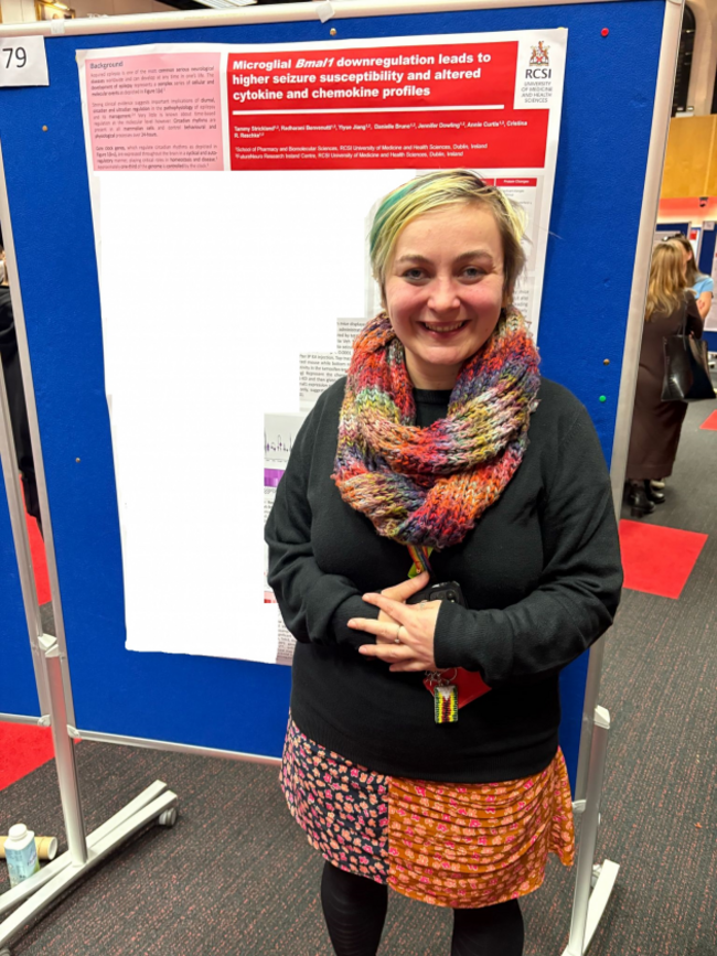 7. Tammy Strickland presenting her PhD findings at the RCSI Research Day conference in March 2025