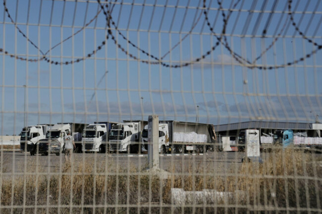 trucks-load-with-humanitarian-aid-for-the-gaza-strip-are-seen-at-the-kerem-shalom-crossing-in-southern-israel-tuesday-may-20-2025-ap-photomaya-alleruzzo